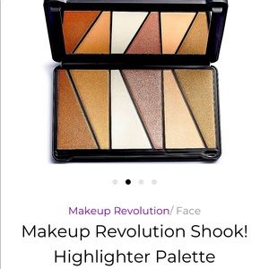 Revolution Makeup SHOOK! highlighter palette. New never used